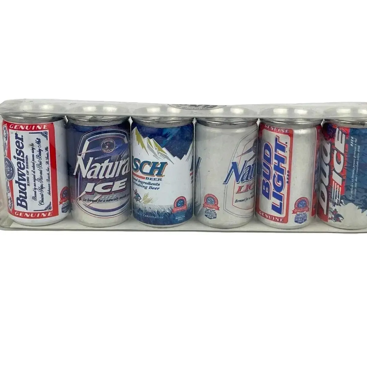 Mini Cans 6 Pack 1998 Anheuser Busch Made in Italy - Budweiser