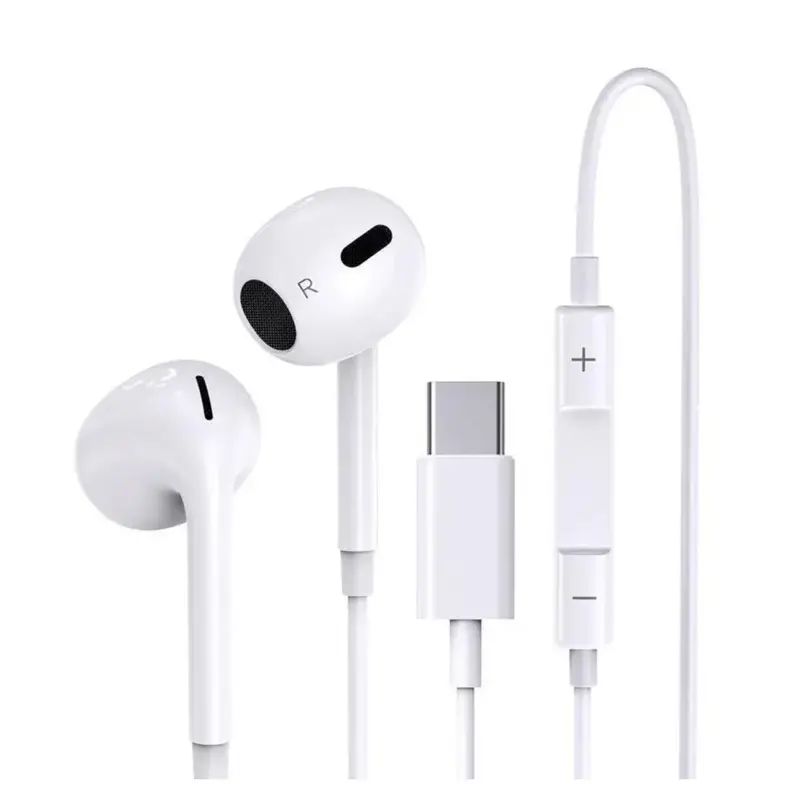 USB C Headphones for iPhone 17/16/15, Type C Earbuds Wired Earbuds with Microphone & Remote Control Noise Cancelling Earphones, Compatible with iPhone 17/16/15 Pro Max, iPad, Most USB C Jack Lightning Comfortable