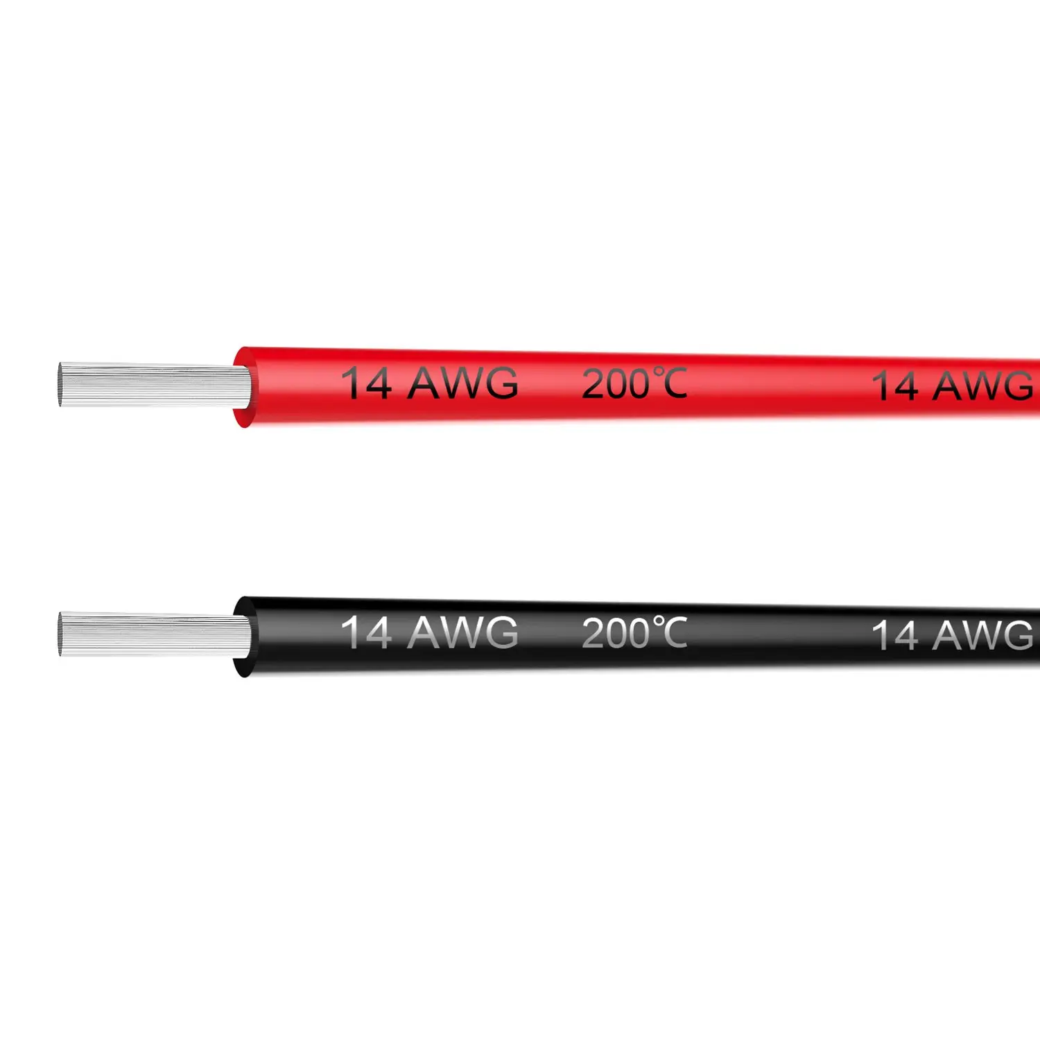 Electrical Wire 14 AWG 14 Gauge  Wire Hook Up Wire  20  [10 ft Black and 10 ft Red] Soft and Flexible 400 Strands 0.08 mm of Tinned Copper Wire High Temperature Resistance