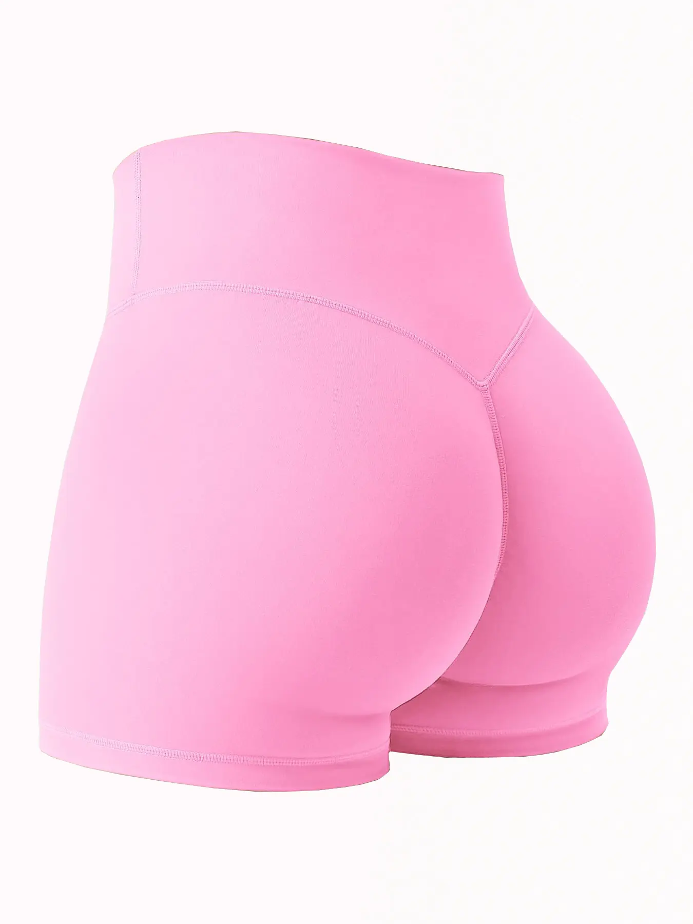 Women's Biker Shorts No Front Seam High Waist Hidden Scrunch Workout Gym Yoga Running Shorts Workout Bottoms Activewear Clothing Sportswear Clothing