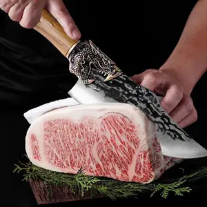 【AREL】Boning Knife, Dinner Knife, Meat Slicer, Sharp Blade, Hand-Forged, Premium Stainless Steel | Easily Cuts Meat, Suitable For Home Kitchens And Restaurants.