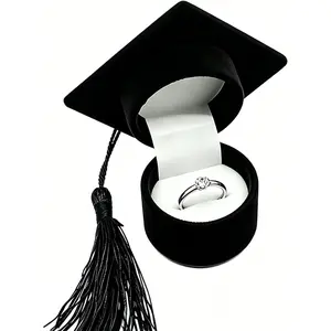 2026 Graduation Cap Ring Box,Creative  Graduation Cap  Box for Her,Proposal  Case   Storage Case with Tassel for Him, Proposal  Case for College Celebration