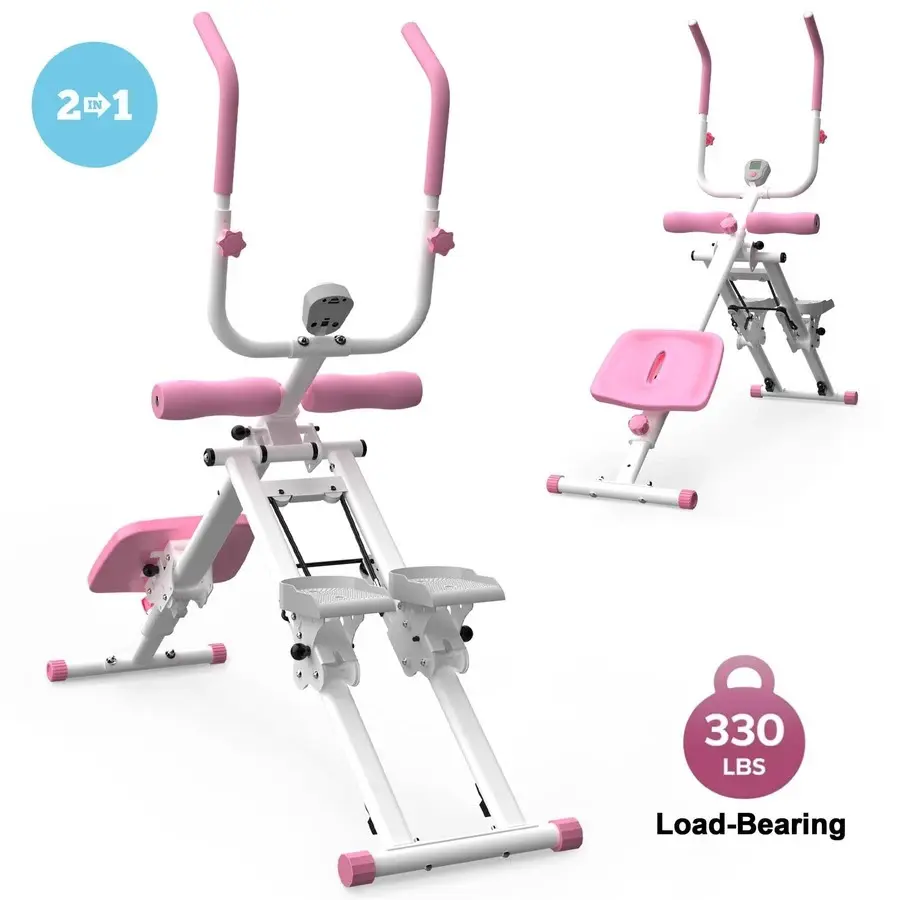 2026 Upgraded 2-in-1 Ab Trainer-Stair Stepper, Multi-Function Full-Body Home Fitness Equipment for Home Gym Use, Stair Climber Machine