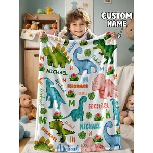 Customized Personalized Photo Blanket, DIY Text Throw Blanket, Soft Lightweight Memorial Blanket for Girls, Boys and Adults, Perfect for Mother's Day, Father's Day, Birthday and Christmas Gifts