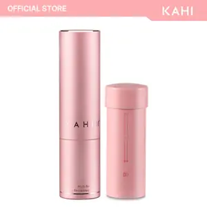 KAHI Wrinkle Bounce Multi Balm Refillable Edition + Refill Kit - All-in-One Hydrating Lip Balm Eye Neck Cream Make Up Base & Face Moisture (0.32 oz) Korean Soothing