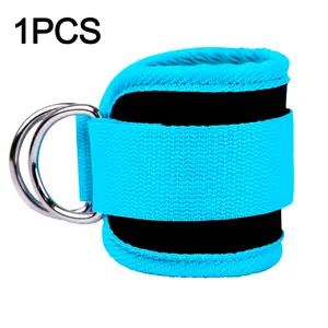 Padded Ankle Straps for Cable Machines - Double D-Ring Fitness Ankle Cuffs for Gym Workouts and Leg Kickbacks by LINGPENG - 1PC