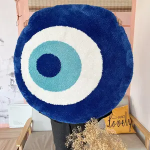 LAKEA Fluffy Evil Eye Circle Rug Carpet Plush Comfortable Handmade Bedroom Ultra Soft and Fluffy High Quality for Halloween