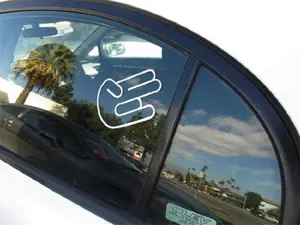 JDM Style Shocker Hand Die-Cut Car Decal Vinyl Stickers by iJDMTOY - Pack of 2