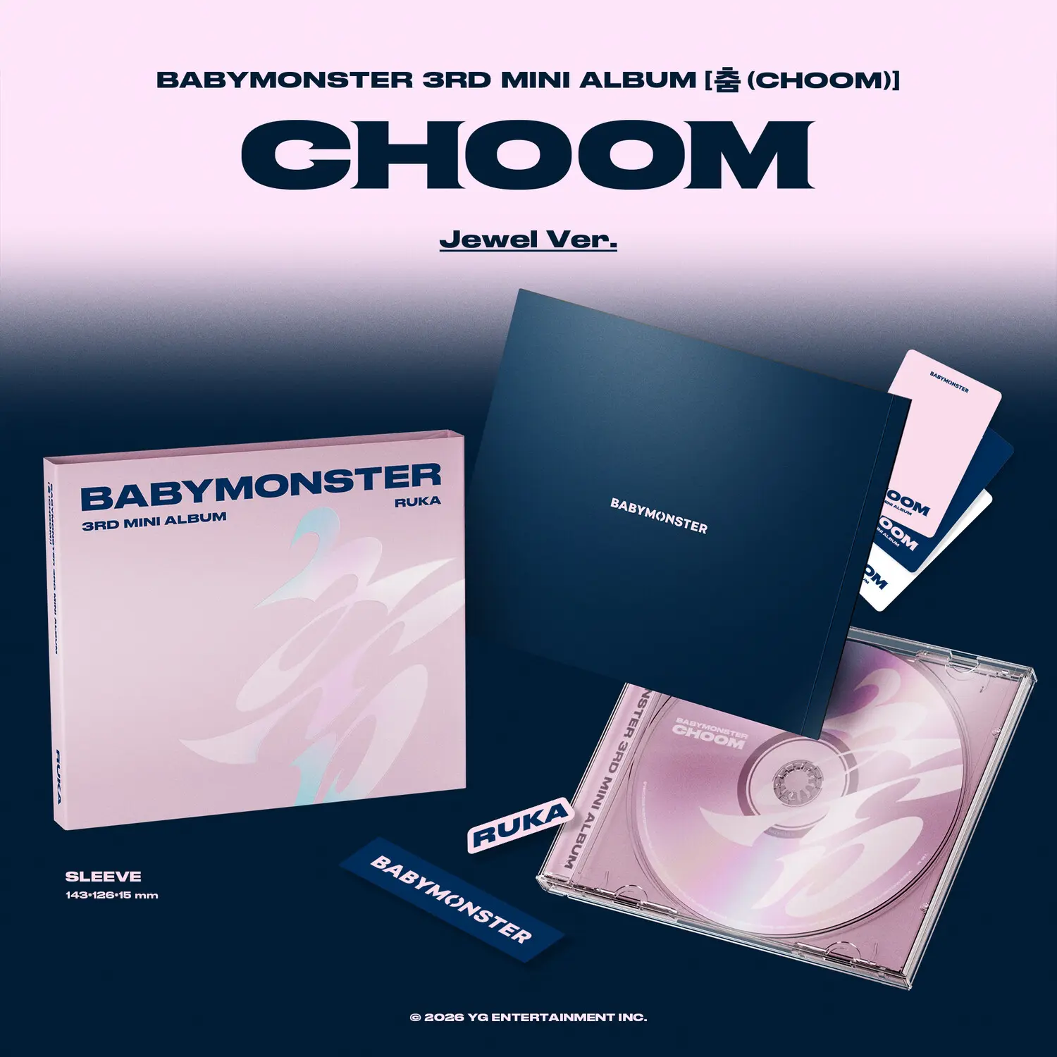BABYMONSTER - Choom / Choom  [COMPACT DISC - CD] Photos, Poster, Stickers