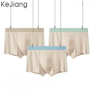 Teen Boys’ Boxer Briefs 3-Pack, Soft Stretch Fabric, Breathable, No Ride Up, Everyday Comfort Underwear with Striped Designs