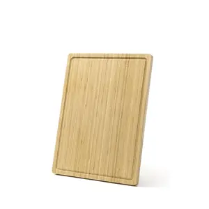 20x15" Large Bamboo Cutting Board, Pre-oiled Wooden Chopping Board with Built-in Deep Juice Groove and Back Inner Handles, Perfect for Meat Turkey Veggies Fruit