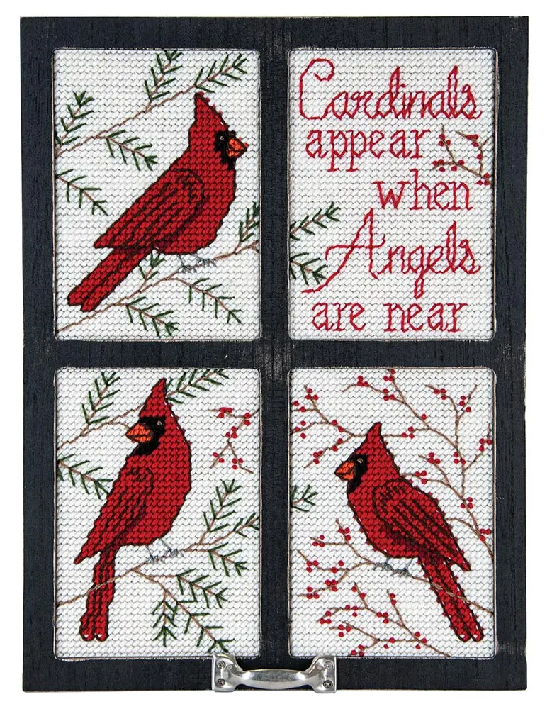 Cardinal Window Frame Plastic Canvas Kit