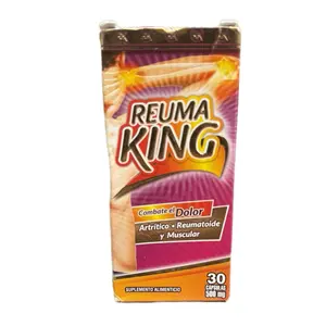 Reuma King Antioxidant - Combate Dolor Artrico Reumatoide y Muscular - 30 Capulares - Suplemento Alimenticio