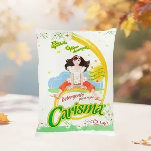Carisma Powerful Powder Laundry Detergent - 2 Kilo Bag Super Tough Stain Remover - For all Fabric Types, Floral Scent