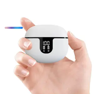 Factory direct TWS private model Bluetooth 5.3 earphones with call noise cancellation, high-definition digital display, wireless sports earphones