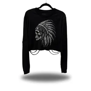 PUNK CHIEF ROAD RASH CROP LONG SLEEVE TEE