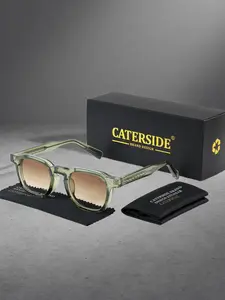 Unisex Polarized Sunglasses PC Frame, Casual Retro Design for All Seasons, Ideal for Cycling Beach Street Photography, Trendy Square Sunglasses