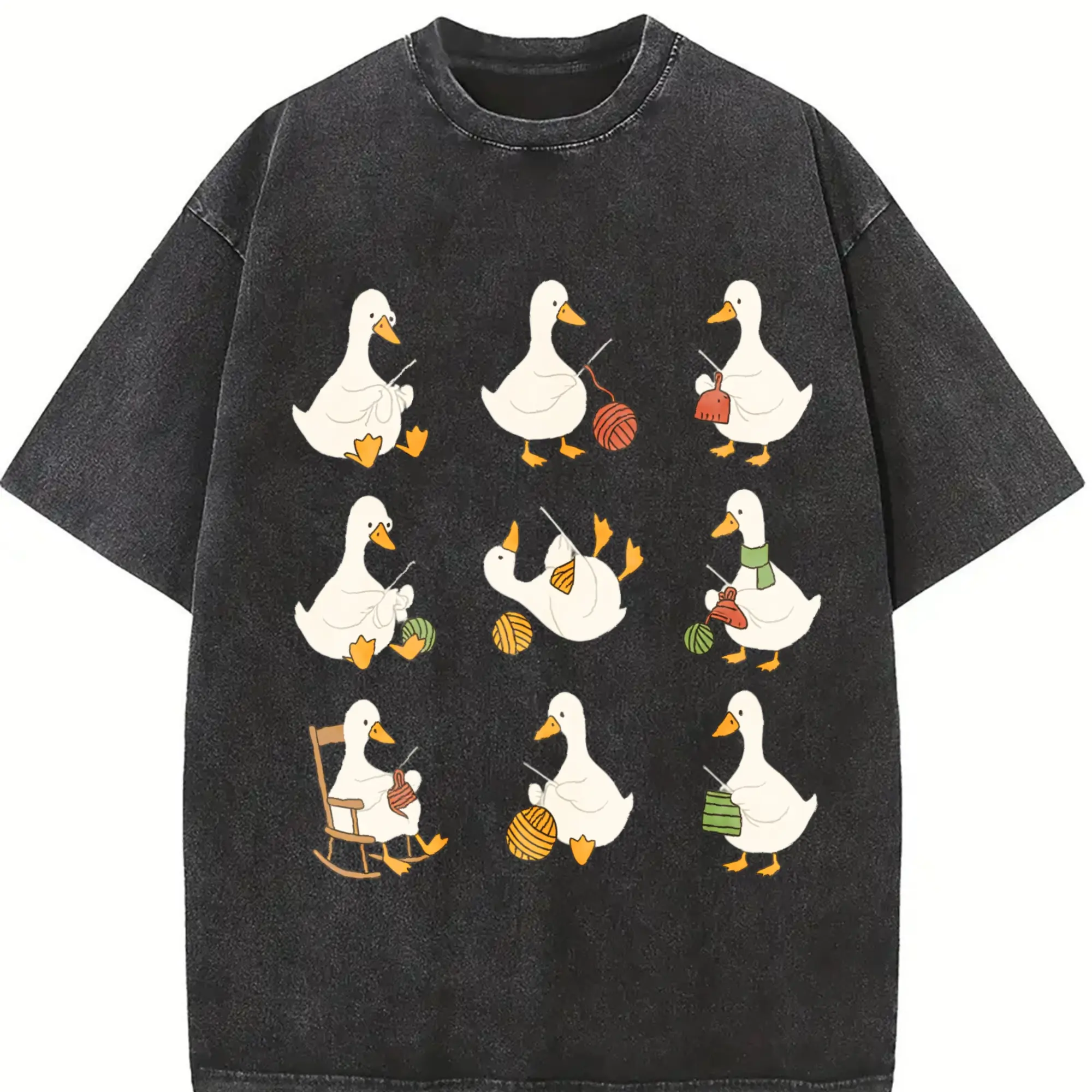 Cute Goose Crocheting Shirt, Funny Yarn Lover Tee, Crochet Gift for Women, Animal Crochet Shirt, Trendy Tee, Gift For Girlfriend