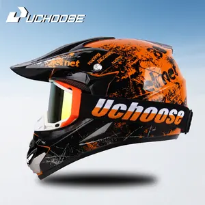 Off-Road Motorcycle Helmet with Detachable Visor, Lightweight Breathable Design, Suitable for Mountain Bike Rally Car Protection, Motocross Helmet