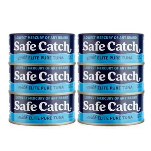 Safe Catch Lowest Mercury Wild Tuna Fish, Gluten-Free, Kosher, Non-GMO, Whole30 Approved, Paleo, Keto Food, 5oz Can Natural Protein Natural Protein