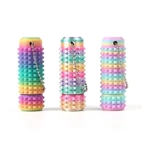 Pain Fidget Roller Keychain 3D Printed Design for Stress Relief Focus Portable Anxiety Relief Tool Ideal Novelty Gift for Adults