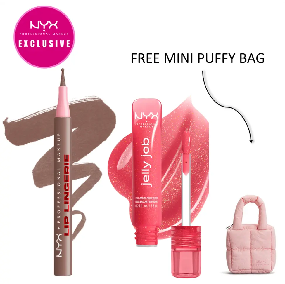 Paris Pick Combo Lined & Lippie'd Jelly Job x Lip Lingerie Liner, NYX Professional Makeup Paris Pick Combo Lined & Lippie'd Jelly Job x Lip Lingerie Liner, NYX Professional Makeup