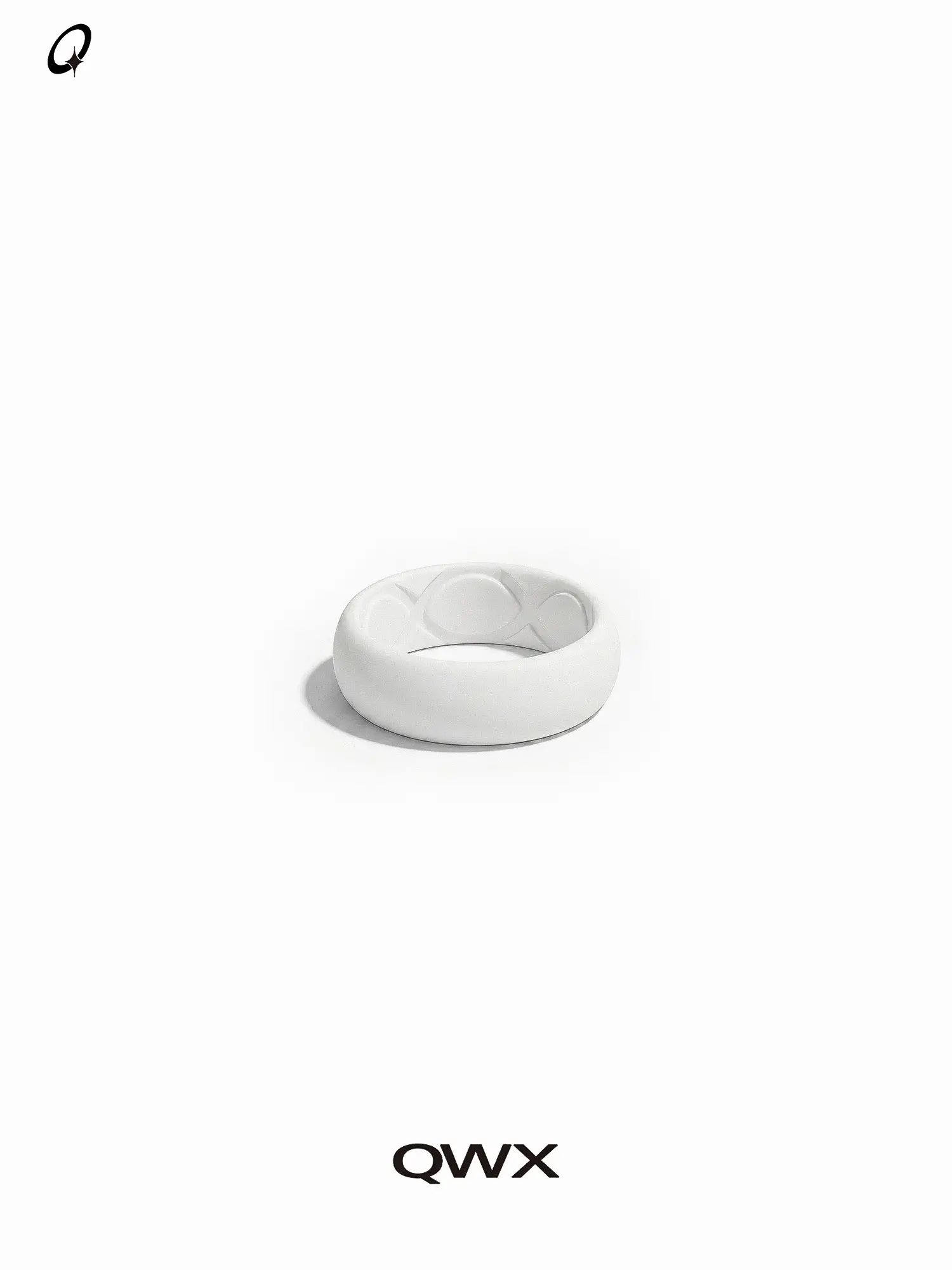 QWX Zodiac Silicone Ring White, NFC Tap To View Daily Horoscope, Mood Accessory Fashion Accessories, Waterproof Breathable Comfortable Wear, No Subscription Unisex, Android & iOS Compatible