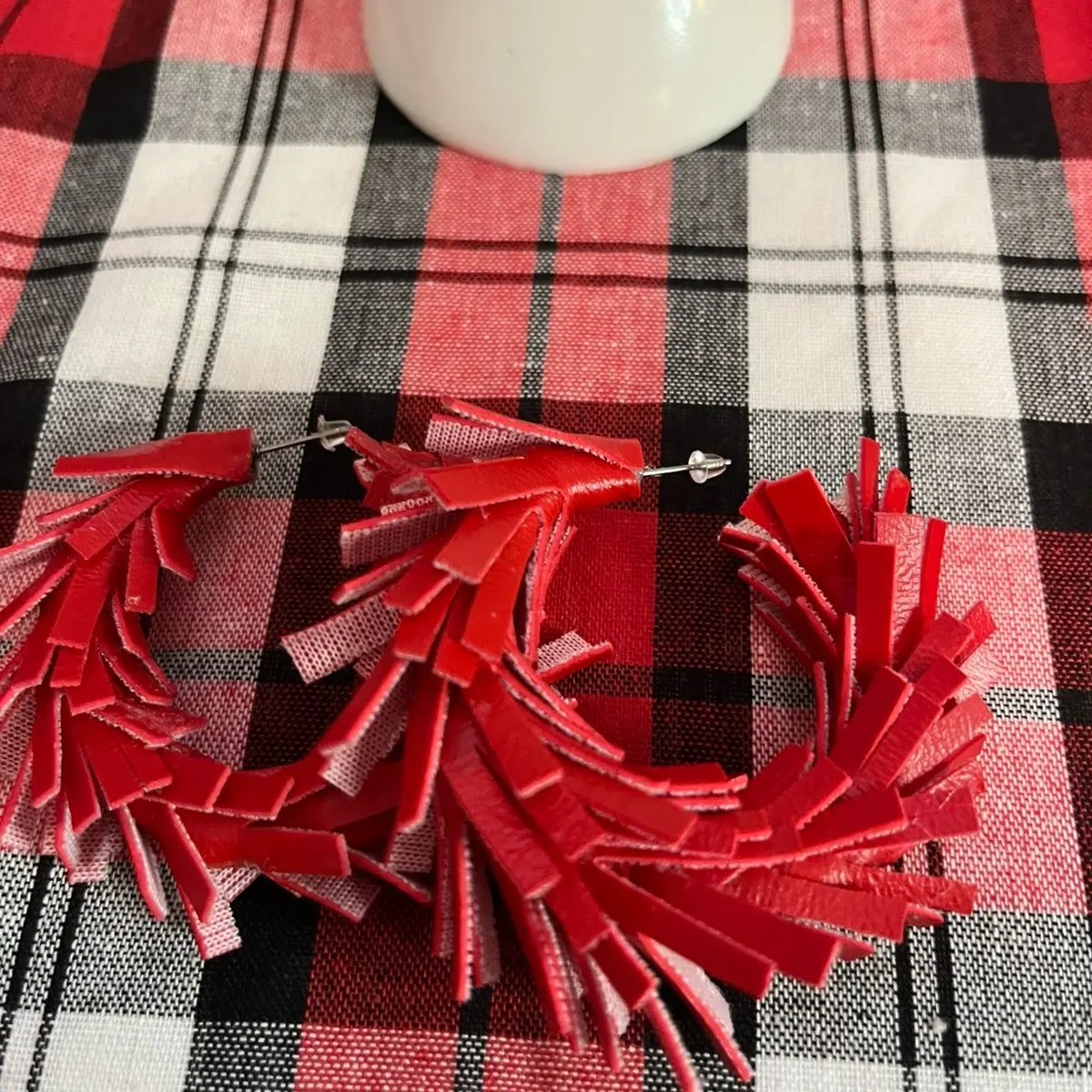 Faux Leather Earrings