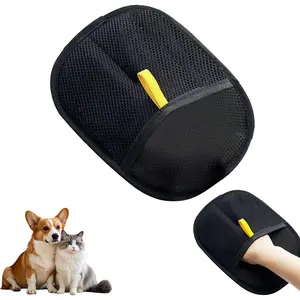 Pet Hair Remover Electrostatic Reusable Gloves for Cat & Dog Hair Removal on Couch Furniture Carpet Curtain Essential