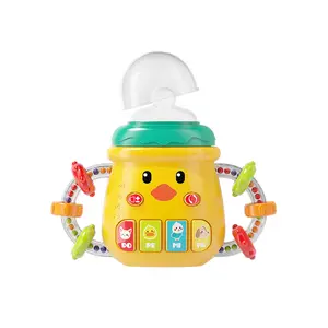 Baby Electric Pacifier Story Machine, Electronic Early Education Device with Lights, Music & Bilingual Features for 0-3 Months & 0-1 Year Olds (Polyester, Plastic, Synthetic Materials) - Yellow, Blue, Pink