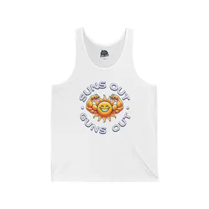 "Suns Out, Guns Out" Tank Top – Flex Hard, Shine Bright