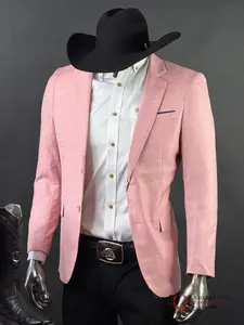 PLATINI MENS BLAZER MODERN FIT NIGHT PINK BLZ10534