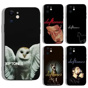 Band D-Deftones Phone Case for Apple iPhone 17 16 15 14 13 12 11 XS XR X 8 7 Pro Max Plus mini Silicone Black Cover Trendy Protection