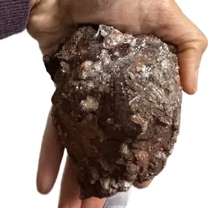Red Earth Portal Crystals Quartz Hematoid with Calcite Formation Raw Collector Specimen Treasures High Sparkle Druzy Earth Energy Work Display Piece shiny crystal passion Natural choice decor energy protection mineral collection
