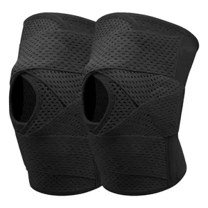 1pc Plus Size Knee Compression WrapBrace Breathable Adjustable With Side Stabilizers For Men And Women Comfortable Support Technology