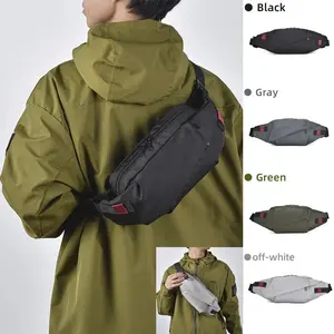 Men's Chest Bag Minimalist Outdoor Sports Waist Pack Oxford Cloth Large Capacity Mobile Phone Bag Fashion Oblique Shoulder Chest