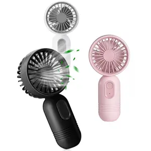 LMMAKE Mini Portable Handheld Fan USB Rechargeable 3 Speed Settings Ultra Quiet Lightweight for Office Outdoor Travel Camping Ideal Gift