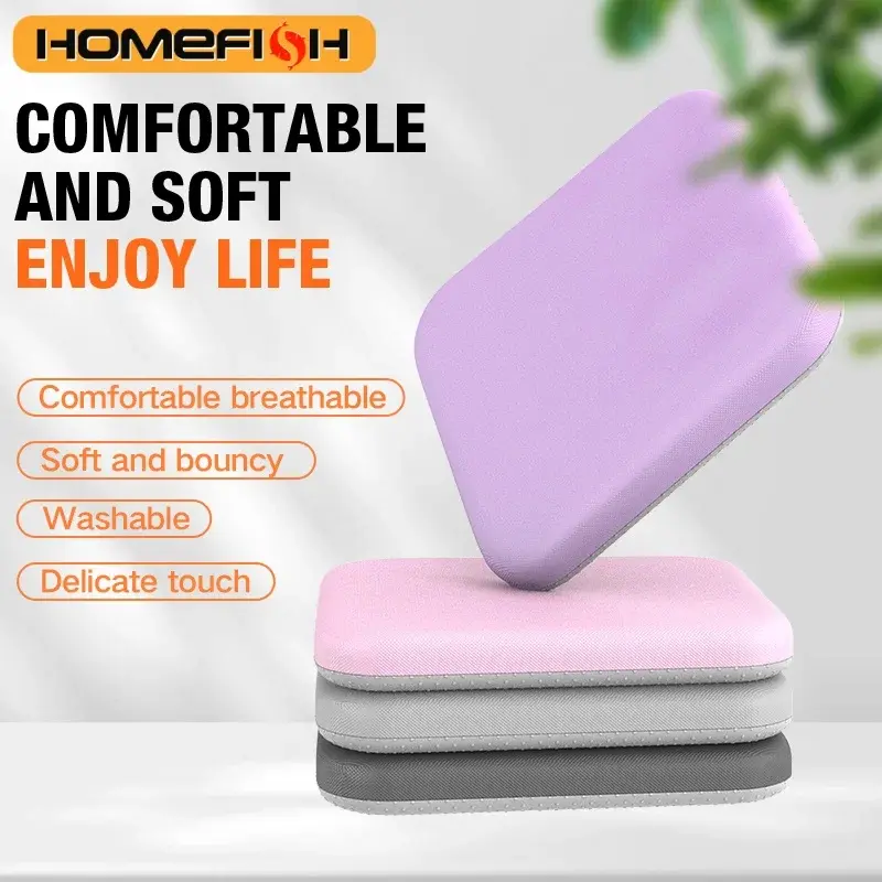 Memory Foam Seat Cushion for Office Chair, Car Seat & Wheelchair, Soft Chair Pad for Desk Chair, Armchair, Sofa & Home Use
