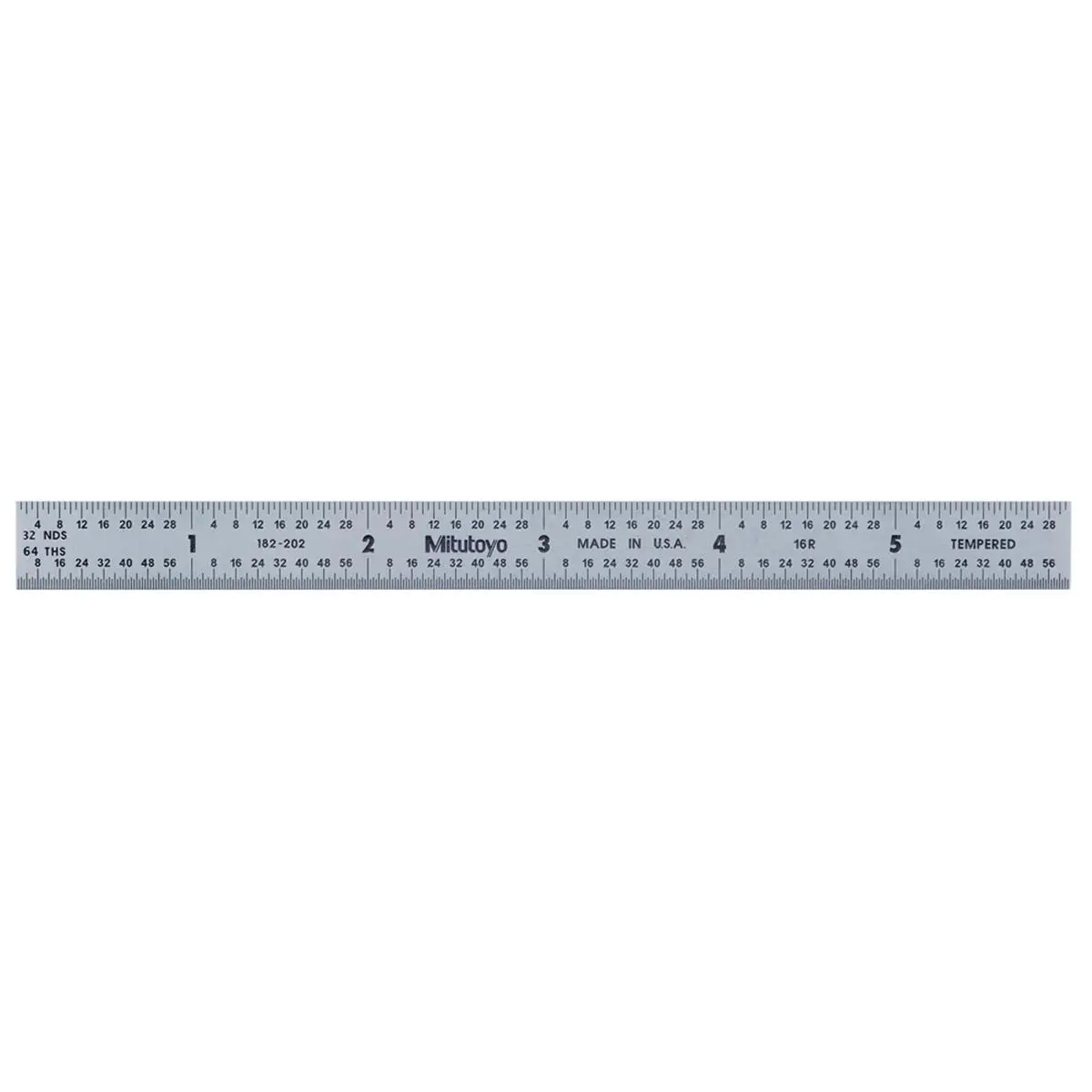 Mitutoyo 6 in. 16R Series High-Quality Flexible Steel Ruler - Steel Construction, Flexible, Dependable Measuring Instrument for Office & School Use