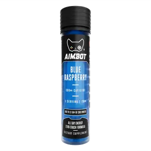 Aimbot Energy Boost – Blue Raspberry – Focus & Fuel | Sugar-Free | Zero Calories | 300mg Caffeine + Nootropics Grape