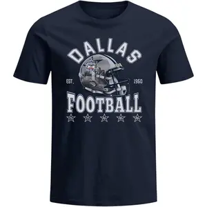 Dallas Football Shirts Gifts for Men Novelty Fans Tee Shirt Gameday Short Sleeve T-Shirt Mens Apparel Casual Menswear