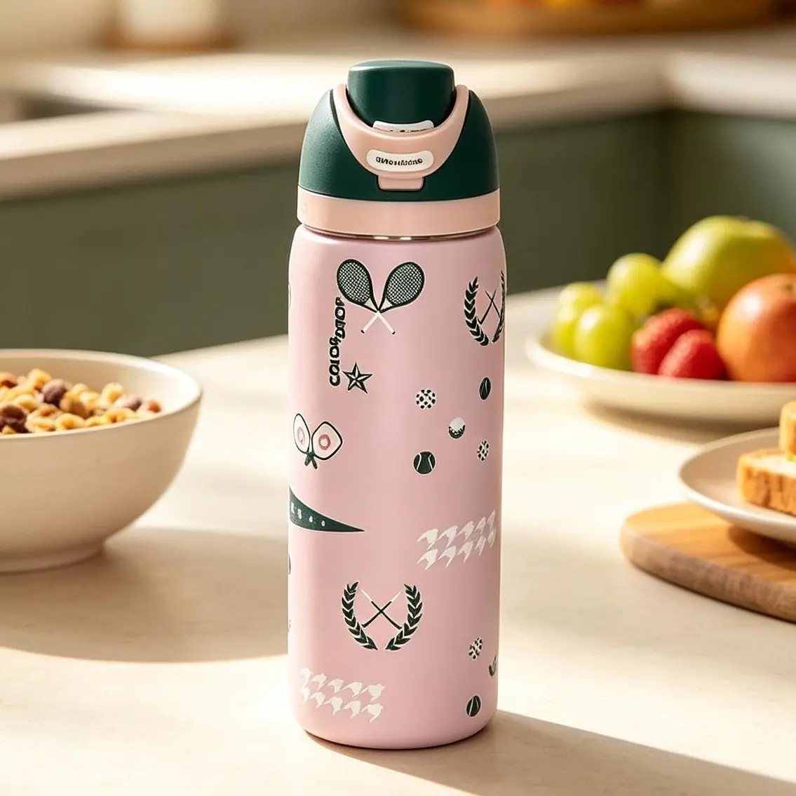 Matte Sage Matcha Green Owala FreeSip Cylindrical Insulated Stainless Steel Tumbler Mug - Dual Sip Lid, Leak-Proof, 24h Ice Cold, 11h Heat Retention, Anti-Scalding, Fits Most Car Cup Holders, Casual Portable Reusable Coffee Drinkware for Gym, Road Trip