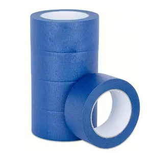 Solid Color Painter Tape, 5 Rolls Multi-surface Masking Tape, Industrial Adhesive Tape, Painting and Decorating Supplies, Art Supplies, Office Supplies