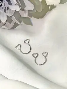 Heart Shaped Fake Nipple Rings, Stainless Steel Non-piercing Nipple Rings, Clip on Nipple Rings, Faux Body Piercing Jewelry for Women Men, Fashion Body Jewelry, Body Jewellery
