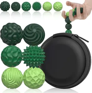 Magnetic Balls Fidget Toys Adults, 6pcs Stress Relief Magnet Sensory Ball with Silicone Shell for to Hands Anxious Mind,Office Desk Fidget for Autism ADHD Anxiety, Stocking Stuffers for Teens Girl