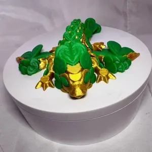 3d printed articulated tiny clover dragon