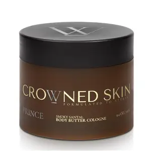 Crowned Skin Prince Body Butter | Oceanic & Woody Scent | 100G | Organic Shea Jojoba Blend | Moisturizing | Floral | Fragrance | Hydrating