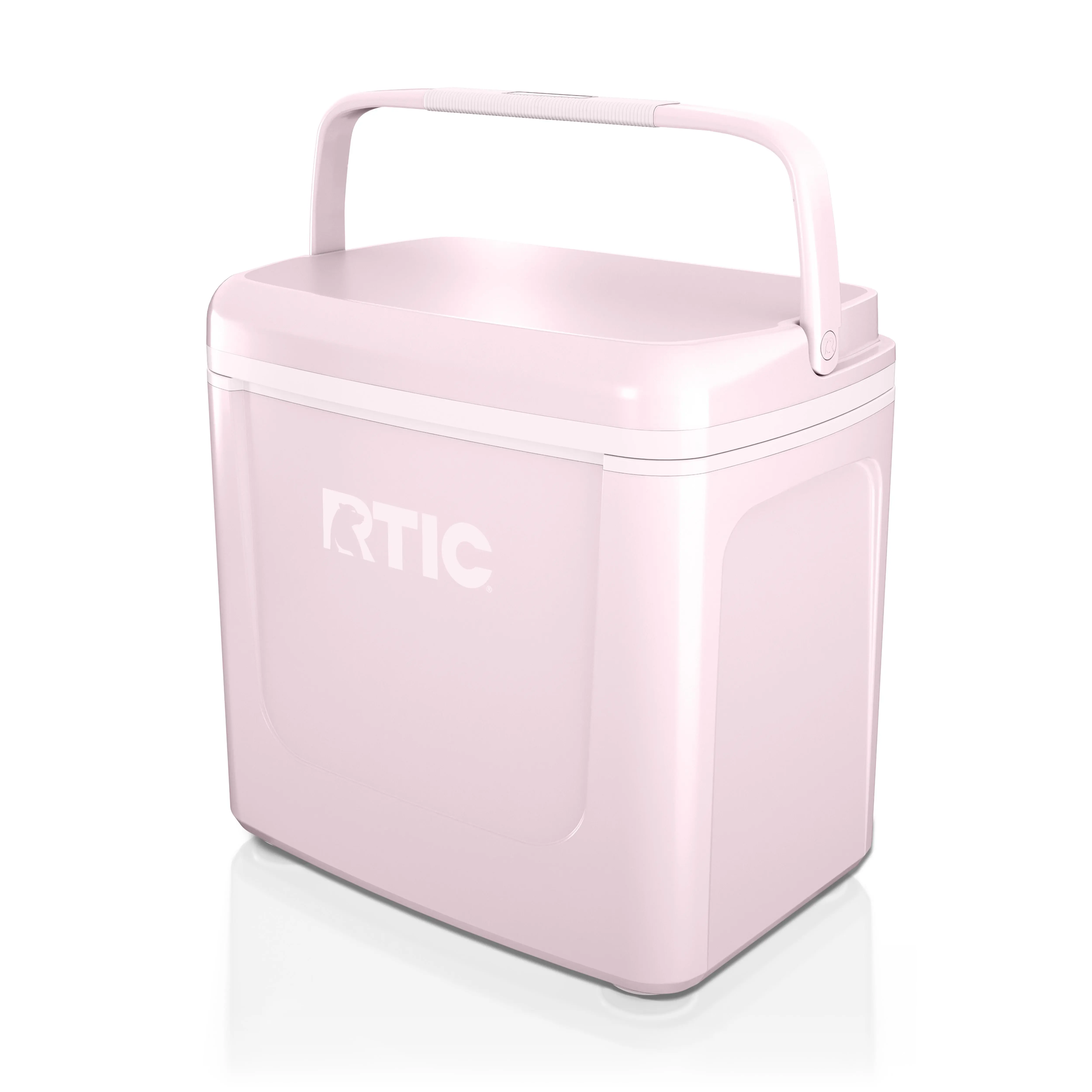 RTIC Road Trip 8 Qt Hard-Sided Personal Cooler, Fits 12 Cans, Pale Pink