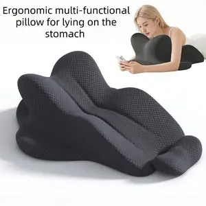 Reading Pillows Multi-Purpose Breathable Stomach-Sleeping Pillow — Office / Campus / Car Nap Support, Neck & Shoulder Comfort & Fatigue Relief, Lightweight Portable Design + Durable Washable Cover — Perfect Gift for Travelers & Yoga Enthusiasts