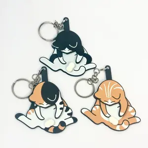 Upgraded Bounce-Back 3D Printed Funny Cat Fidget Toy Keychain - Stress Relief Sensory Toy for ADHD, Autism & Anxiety, Perfect Gift for Cat Lovers